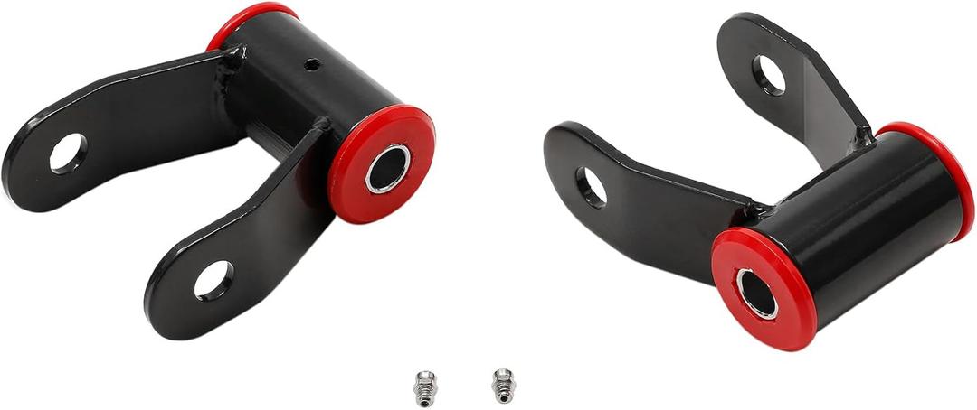 Lift Shackle Kit, 1-1.5" Rear Lift, Fits Silverado & Sierra 1988-2018 Chevy & GMC 1500 2wd 4wd Truck, Suspension Leaf Shackles, Replaces# 710515 Lift Shackle Kit, 1-1.5" Rear Lift, Fits Silverado & Sierra 1988-2018 Chevy & GMC 1500 2wd 4wd Truck, Suspension Leaf Shackles, Replaces# 710515