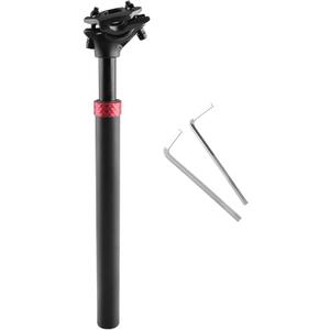 1 Pc Mountain Bikes Seat Posts Suspension Shock Absorber Adjustable Bike Saddle Post Seat Tube Black Red Aluminum Alloy