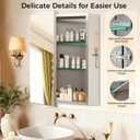 24 x 32 Inch Bathroom Medicine Cabinet with Mirror, Medicine Cabinet Mirror, Bathroom Mirror with Storage with 2 Adjustable Shelves, Assembly Required, Support Recessed or Surface Mount