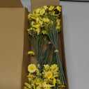 Floroom 24pcs Yellow Small Artificial Flowers Faux Silk Daisies Fake Wildflowers with Stems for DIY Wedding Bouquets Floral Arrangements Party Decor Centerpieces Decorations (Vase Not Included)