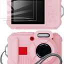 Silicone Case for Kodak pixpro wpz2 Digital Camera with 2PCS Screen Protector and Lanyard - Pink