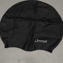 Limmys Premium Swim Cap for Women with Long Hair  Soft Silicone Swimming Cap for Women  Comfortable, Extra Room Fit, Chlorine Resistant & Hypoallergenic  Trusted by Swimmers Worldwide (Medium, Black)