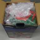 Joiedomi 8 FT Tall Christmas Inflatable Santa Swinging on Christmas Ornament, Blow Up Hanging Santa Outdoor Decoration with Build-in LEDs for Xmas Party Decor Yard Garden Indoor Holiday Decoration