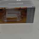 Clear Glass Butter Dish with Lid for Countertop, 6.5" Crystal Butter Dish with Cover, Covered Butter Tray for Refrigerator