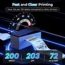 Bluetooth Shipping Label Printer 4x6, 249BT Thermal Label Printer 4x6 for Small Business, Shipping Packages, Office, Home, Compatible with Android iPhone iPad Windows macOS Tiktok USPS Etsy