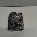 10ft Christmas Velvet Bow Garland Banner with 13 Pieces 5 x 7 Inches Craft Bows Vintage Ornaments for Xmas Tree Decoration Fireplace Staircase Wedding Party Decor (Black)