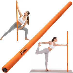 Yoga Stick, Upgraded 5ft Sturdy Steel Mobility Stick, Adjustable Exercise Equipment for Stretching, Flexibility & Balance, Physical Therapy & Posture Correction, Shoulder & Back Relaxation