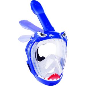 Full Face Snorkel Mask for Kids with 180 Panoramic View, Snorkeling Set Featuring Anti-Leak and Anti-Fog Foldable Dry Top Design for Safe Underwater Adventures Snorkeling Gear for Kids