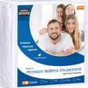 Utopia Bedding Premium Waterproof Bed Bug Mattress Cover, Queen Zippered Mattress Protector, 12 Inches Deep, Dust Mite Proof 6-Sided Mattress Encasement for Bed