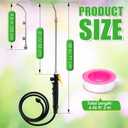 Enhon Pump Sprayer Wand with 2 Types of Nozzles, 3 Hole Nozzle Replacement, Stainless Steel Sprayer Wand Replacement with Trigger & Hose
