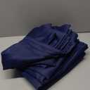 BGment Blackout Curtains for Bedroom - Grommet Thermal Insulated Room Darkening Curtains for Living Room, Set of 4 Panels, Each 46 x 63 Inch, Navy Blue