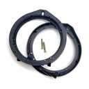 6.5 Inch Speaker Adapter Bracket Ring, ABS Plastic Audio Speaker Repair Modification Gasket, All-in-one Replacement Accessories, Compatible with Honda Griffith (Black)