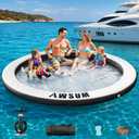 AWSUM Inflatable Water Hammock for Adults, Round Boat Float for Lake Ocean