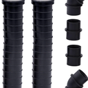 Fernco QwikFlex 36-in. Flexible Pipe Connector Kit for Offset or Hard To Reach 1-1/2-in. SCH40 PVC DWV Connections 4 Pcs