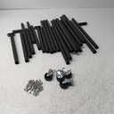 Folding Chair Rack, Heavy-Duty Chair Cart Black