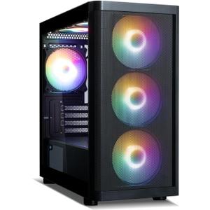 Zalman M4 SE Micro-ATX MATX Desktop RGB Gaming PC Case, 6X RGB Fans