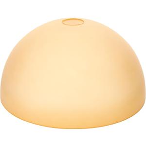 Bowl Glass Lamp Shade Replacement, 1-5/8 inch Fitter, 11.8" Diameter, 6.1" Height, Frosted Amber Globe Cover for Kitchen Island Pendant Light
