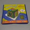 Sensory Activity Board Upgraded- 3D Sensory Activity Ball,Stress Relief Toy,Silicone Fidget Toy for Stress Relief,Anxiety,Autism,ADHD,Kids 3+ & Adults,with Travel Storage Bag & 16 Strings (White)