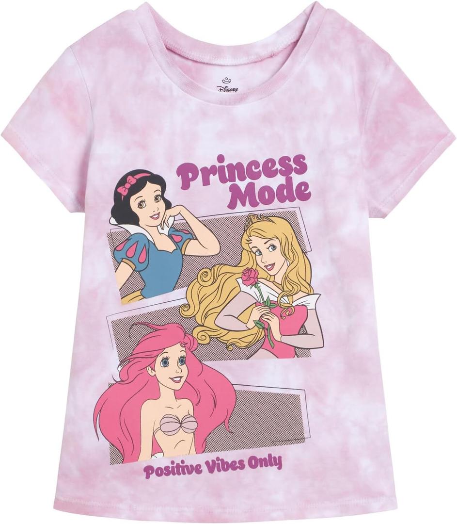 Disney Women's Graphic T-Shirt (4, Lavender, Princess Mode)