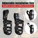 Motorcycle Cup Holder for Drink Classic Cowhide Leather Cup Holder for Motocycle Bike (2Pack)