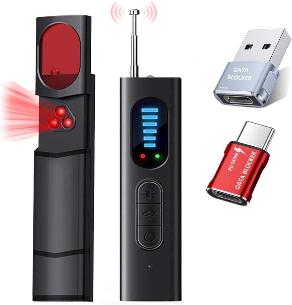 Hidden Camera Detector, Camera Detectors, Hidden Device GPS Detector, Bug Detector, Rf Wireless Signal Scanner, Camera Detector for Hotels, Home, Office. with Data Blocker, 3-Pack Kit