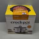 Crock-Pot 4.5 Quarts Manual Design Series Slow Cooker with 3 Manual Heat Settings Cooks Meals for 4 Plus People with Removable Stoneware Bowl, Silver