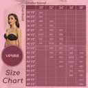 Women's Strapless Bra Push Up-Non Slip Invisible Underwire Low Back Multiway Support Padded Plunge Bra for Comfort Lift(Black, 34A) (Black)
