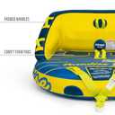 Paradise Water Sports - Emerald Coast Towable Tube for Boating - 1-2 and1-3 Riders (Blue / Yellow)