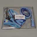 NCMAMA Cat Vest Harness and Leash Set for Walking Escape Proof, Adjustable Kitten Harness Breathable Mesh with Reflective Strips Harness for Kitty Puppy Bunny (Blue, XS)