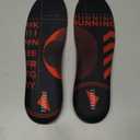 Running Athletic Shoe Insoles Men Women - Sport Insole - Shock Absorption Inserts - Walking Hiking Hockey Tennis Basketball - Orthotic Comfort Cushions Inserts Sneakers (XL (Men 12.5-14.5/Women 13.5-15.5), Red)