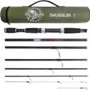Rigged & Ready Smuggler™ Travel Fishing Rod & Reel Combo, Compact Rods+Case