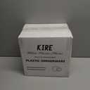 KIRE 120PCS White Plastic Plates - Heavy Duty White Disposable Plates for Party/Wedding - Include 60Pieces 10.25inch Dinner Plates - 60Pieces 7.5inch Dessert/Salad Plates