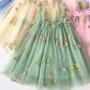 BGFKS Layered Tulle Tutu Dress for Toddler Girls, Baby Girl Rainbow Tutu Princess Skirt Set with Flower Headband.(Flower Green, 3T)