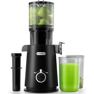 ECOSELF Black Juicer Machines with Wide Mouth, High Juice Yield