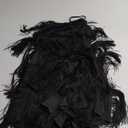 Ella Lust Sexy Backless Fringe Dress Jumpsuit - Western Country Concert Cowgirl Outfit for Women Nashville Tassel Romper (Large, Black)