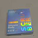 SILKLE Silicone Body Scrubber  Gentle Exfoliating Shower Scrubber for Body & Bath, Silicone Shower Brush & Loofah Alternative  Non-Slip Silicone Body Brush, Quick Dry, Hygienic - Clay