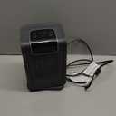 Basics Space Heater for Indoor Use with PTC Ceramic Technology, 1500W, Remote Control, 70° Oscillation, 10inch, Grey