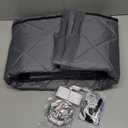 HOFUDON Magnetic Thermal Insulated Door Curtain, Upgraded Oxford Cloth Filled with Thicken Cotton, Door Insulation for Winter Cover,Grey Fit for Door Size 36" x 82", Doorway Curtains Size 38" x 84" (Gray)