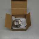 Angle Valve 2 Pack Shut Off Angle Stop Valve 1/2'' x 3/8'' 1/4 Turn Water Control for Faucet & Toilet American Thread Polished Chrome (silver)