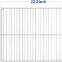 2-Pack Commercial Freezer and Refrigerator Replacement Shelves- Adjustable Utility Steel Wire Metal Shelf, White (23" x 16")