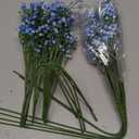 LYLYFAN Babys Breath Artificial Flowers,12 Pcs Gypsophila Faux Flowers for Wedding Party Home Garden Decoration Blue
