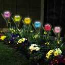 Bytech 5-Pack Solar Powered Tulip Stake