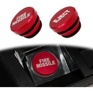 2 Pieces Aluminum Dustproof Plugs Billet Dustproof Plugs 12-Volt Replacement Accessories Anodized Aluminum Car Decorations Compatible with Most Vehicles Autos Cars (Red)