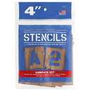 Pro Art Oil Board Stencil Set 4" for Painting on Wood, Canvas, Paper, Fabric, Wall and Tile, Reusable DIY Art and Craft Stencils for Painting, 6"x6" Inches