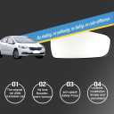 Driver Side Mirror Replacement Glass for Kia Forte / Forte5 2014-2018,Automotive Exterior Heated Left Side View Mirror Glass for 2014 2015 2016 2017 2018 Kia Forte / Forte5(SKOUIO 01-S)