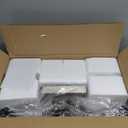 Brushed Nickel Bathroom Light Fixtures with Milk Glass Shades, Eye-Friendly 3 Light Vanity Lights for Bathroom, Vanity Lights with E26 Socket (Bulbs Not Included), for Mirror, Bedroom, Hallway