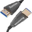 Rommisie 4K HDMI 200FT Cable Fiber Optic, HDMI 2.0,18Gbps 4K@60Hz (4:4:4 HDR10 HDCP2.2 ARC CEC) Ultra HD One-Direction Cord Ethernet Audio Return Compatible with UHD TV Monitor Laptop Xbox PS4/PS5 ect