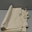 TOPDesign 12-Pack Economical 16"x15" Cotton Tote Bags, Lightweight Medium Reusable Grocery Shopping Cloth Bags, Suitable for DIY, Advertising, Promotion, Gift, Activity (Beige)