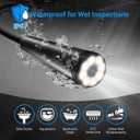 Endoscope Camera with Light,1920P HD Borescope with 8 Adjustable LED Lights, Endoscope with Semi-Rigid Snake Cable, IP67 Waterproof Inspection Borescope for iOS and Android-16.4ft Single Lens