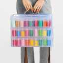 3-Tier Diamond Painting Storage Container, 150 Slots Portable Bead Organizer Box, Stackable Crafts Organizers for DIY Diamond Art Craft Jewelry Bead Storage